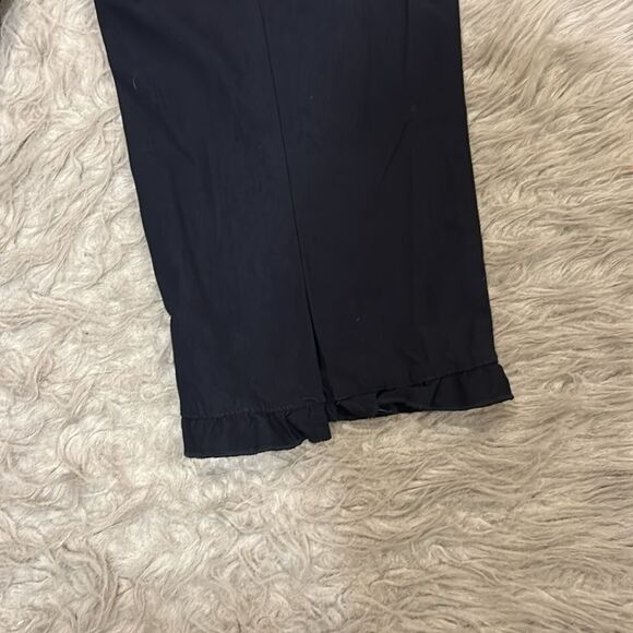 Tribal fia women’s navy blue cropped ruffled rayon pants size 14 - Picture 6 of 6